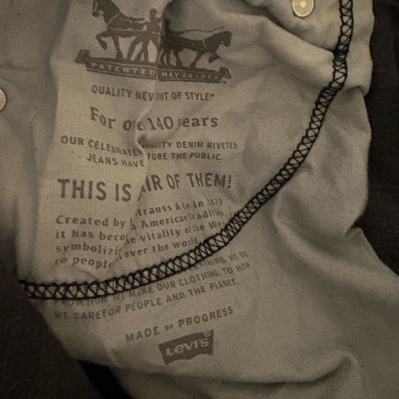 Levi’s 502™ Taper Fit Men's Jeans - Black W38 L32 - Picture 4 of 14